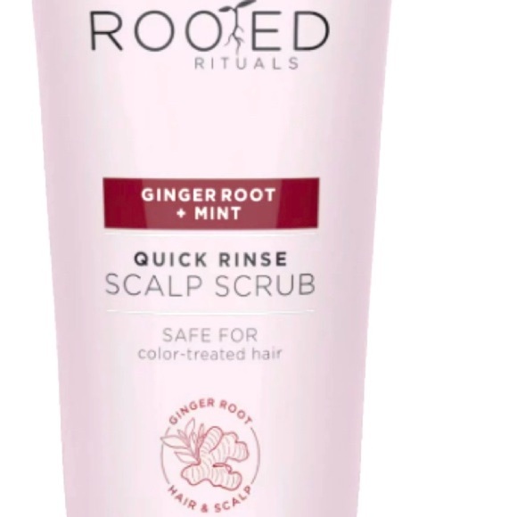 Rooted Rituals Ginger Root and Mint Quick-Rinse Scalp Scrub, 6.7 fl oz NEW - Picture 6 of 7